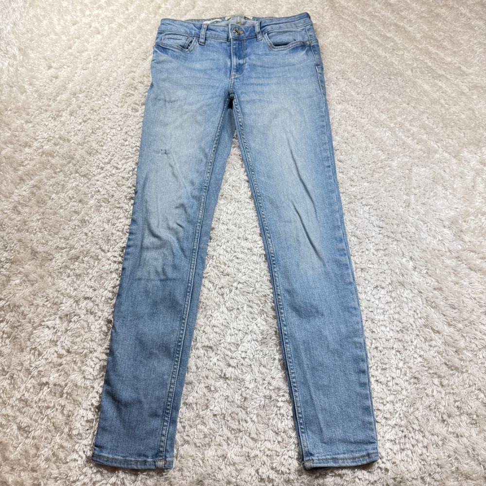 MNG Denim Jeans Women's 2 Kim Light Wash Blue Skinny Leg Street Club Casual